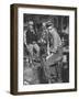 Actress Angie Dickinson on Set for "Rio Bravo" with Actor John Wayne-Allan Grant-Framed Premium Photographic Print