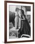 Actress Anna Magnani Posing with Child Standing on Table-null-Framed Premium Photographic Print