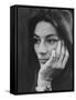 Actress Anouk Aimee-Bill Eppridge-Framed Stretched Canvas
