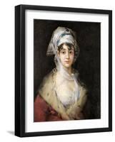 Actress Antonia De Zarate-Francisco de Goya-Framed Art Print