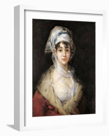 Actress Antonia De Zarate-Francisco de Goya-Framed Art Print