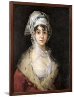 Actress Antonia De Zarate-Francisco de Goya-Framed Art Print