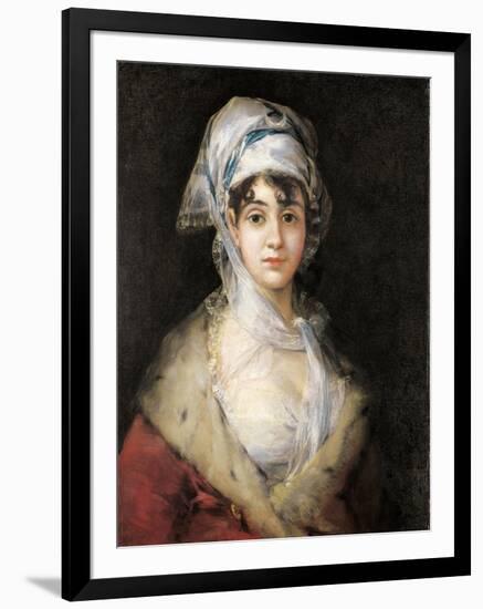Actress Antonia De Zarate-Francisco de Goya-Framed Art Print