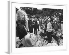 Actress at Cannes Film Festival-Paul Schutzer-Framed Photographic Print