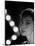 Actress Audrey Hepburn Backlit by V Pattern of 6 Klieg Lights-Allan Grant-Mounted Premium Photographic Print