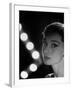 Actress Audrey Hepburn Backlit by V Pattern of 6 Klieg Lights-Allan Grant-Framed Premium Photographic Print