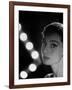 Actress Audrey Hepburn Backlit by V Pattern of 6 Klieg Lights-Allan Grant-Framed Premium Photographic Print