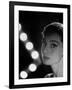 Actress Audrey Hepburn Backlit by V Pattern of 6 Klieg Lights-Allan Grant-Framed Premium Photographic Print