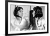 Actress Audrey Hepburn Looking at Her Reflection in the Mirror January 16, 1957-null-Framed Photo