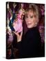 Actress Barbara Eden Holding Up Jeannie Doll-Dave Allocca-Stretched Canvas