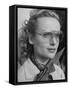 Actress Carol Lombard Wearing Sunglasses for Skeet Shooting at Gun Club-Alfred Eisenstaedt-Framed Stretched Canvas