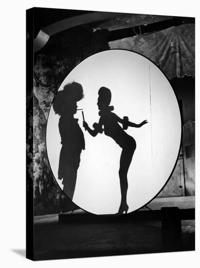 Actress Carole Landis Performing the Flame Dance Sequence for the Movie "Scandal in Paris"-null-Stretched Canvas