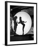 Actress Carole Landis Performing the Flame Dance Sequence for the Movie "Scandal in Paris"-null-Framed Photographic Print