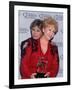 Actress Carrie Fisher Hugging Mother, Entertainer Debbi Reynolds, at American Comedy Awards-Mirek Towski-Framed Premium Photographic Print