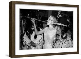 Actress Carroll Baker at the Premiere of the Film "Cheyenne Autumn", Paris, 29 October 1964-null-Framed Photo