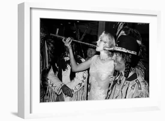 Actress Carroll Baker at the Premiere of the Film "Cheyenne Autumn", Paris, 29 October 1964-null-Framed Photo