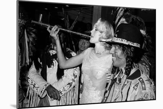 Actress Carroll Baker at the Premiere of the Film "Cheyenne Autumn", Paris, 29 October 1964-null-Mounted Photo