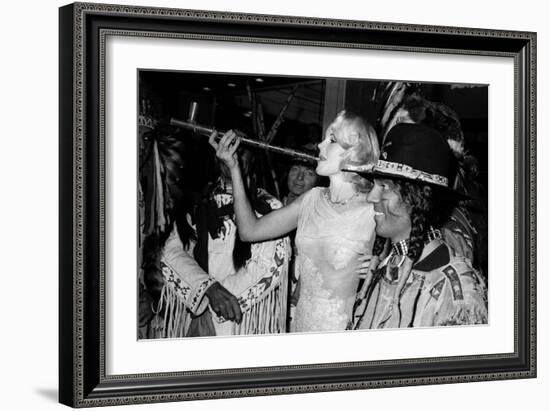 Actress Carroll Baker at the Premiere of the Film "Cheyenne Autumn", Paris, 29 October 1964-null-Framed Photo