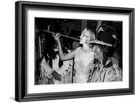 Actress Carroll Baker at the Premiere of the Film "Cheyenne Autumn", Paris, 29 October 1964-null-Framed Photo