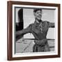 Actress Doris Day in Costume on the Set of "Calamity Jane"-Ed Clark-Framed Premium Photographic Print