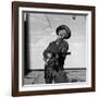 Actress Doris Day in Costume on the Set of "Calamity Jane"-Ed Clark-Framed Premium Photographic Print