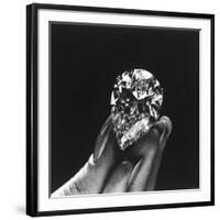 Actress Elizabeth Taylor Displaying Her Diamonds, Bought from Cartiers-Yale Joel-Framed Photographic Print