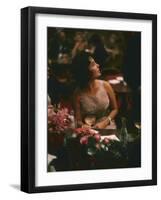 Actress Elizabeth Taylor in the Louis Sherry Bar, Metropolitan Opera Opening, New York, NY, 1959-Yale Joel-Framed Photographic Print