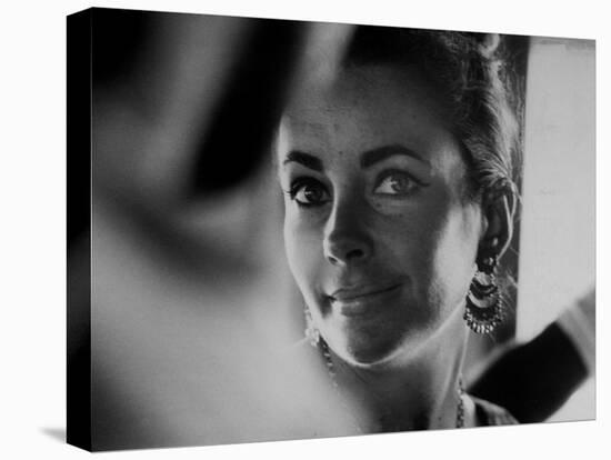 Actress Elizabeth Taylor on Location During Filming of Motion Picture "The Night of the Iguana"-Gjon Mili-Stretched Canvas
