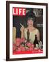 Actress Elizabeth Taylor with her Academy Award at an Oscar Party Following her Win, April 28, 1961-Allan Grant-Framed Photographic Print