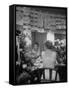 Actress Geraldine Page backstage of "Midsummer" surrounded by telegrams and flowers-Alfred Eisenstaedt-Framed Stretched Canvas