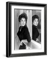 Actress Gina Lollobrigida October 31, 1955-null-Framed Photo