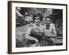 Actress Gina Lollobrigida Talking with Vegetable Vendors-Peter Stackpole-Framed Premium Photographic Print