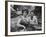 Actress Gina Lollobrigida Talking with Vegetable Vendors-Peter Stackpole-Framed Premium Photographic Print