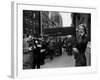 Actress Grace Kelly in Casual Pose with Armful of Roses Standing on Sidewalk During Shopping Trip-Lisa Larsen-Framed Premium Photographic Print