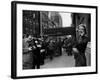 Actress Grace Kelly in Casual Pose with Armful of Roses Standing on Sidewalk During Shopping Trip-Lisa Larsen-Framed Premium Photographic Print