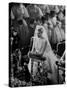 Actress Grace Kelly in Gorgeous Wedding Gown Praying During Her Wedding to Prince Rainier-Thomas D^ Mcavoy-Stretched Canvas