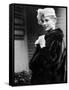 Actress Grace Kelly Posing Outside Her Apartment Building Before Leaving for Monaco-Lisa Larsen-Framed Stretched Canvas