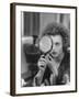 Actress Hanna Schygulla Looking in Hand Mirror While Applying Makeup-Alfred Eisenstaedt-Framed Premium Photographic Print