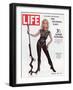 Actress Jane Fonda Wearing Space-Age Costume for Role in "Barbarella", March 29, 1968-Carlo Bavagnoli-Framed Photographic Print