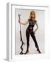 Actress Jane Fonda Wearing Space Age Costume for Title Role in Roger Vadim's Film "Barbarella"-Carlo Bavagnoli-Framed Premium Photographic Print