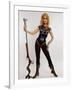 Actress Jane Fonda Wearing Space Age Costume for Title Role in Roger Vadim's Film "Barbarella"-Carlo Bavagnoli-Framed Premium Photographic Print