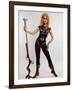 Actress Jane Fonda Wearing Space Age Costume for Title Role in Roger Vadim's Film "Barbarella"-Carlo Bavagnoli-Framed Premium Photographic Print