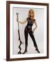 Actress Jane Fonda Wearing Space Age Costume for Title Role in Roger Vadim's Film "Barbarella"-Carlo Bavagnoli-Framed Premium Photographic Print