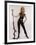 Actress Jane Fonda Wearing Space Age Costume for Title Role in Roger Vadim's Film "Barbarella"-Carlo Bavagnoli-Framed Premium Photographic Print