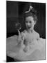 Actress Jeanne Crain Taking Bubble Bath for Her Role in Movie "Margie"-Peter Stackpole-Mounted Premium Photographic Print