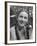 Actress Joan Fontaine Sporting Pigtails and Her Natural Freckles in Yard at Home-Bob Landry-Framed Premium Photographic Print