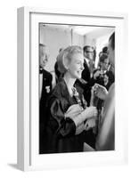 Actress Joanne Woodward Holds Her Best Actress Award for "Three Faces of Eve", 1958-Ralph Crane-Framed Photographic Print