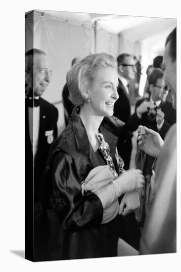 Actress Joanne Woodward Holds Her Best Actress Award for "Three Faces of Eve", 1958-Ralph Crane-Stretched Canvas