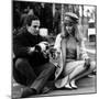 actress Julie Christie and film director Francois Truffaut on set of film Fahrenheit 451, 1966-null-Mounted Photo