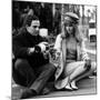 actress Julie Christie and film director Francois Truffaut on set of film Fahrenheit 451, 1966-null-Mounted Photo